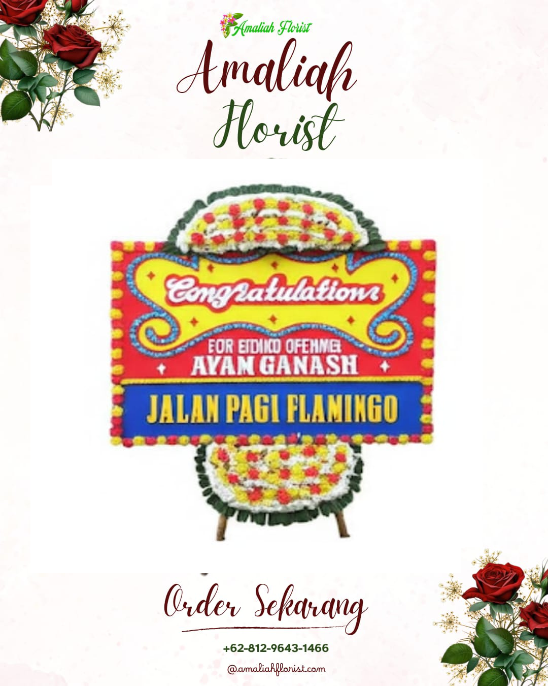 Sewa Papan Bunga Senen